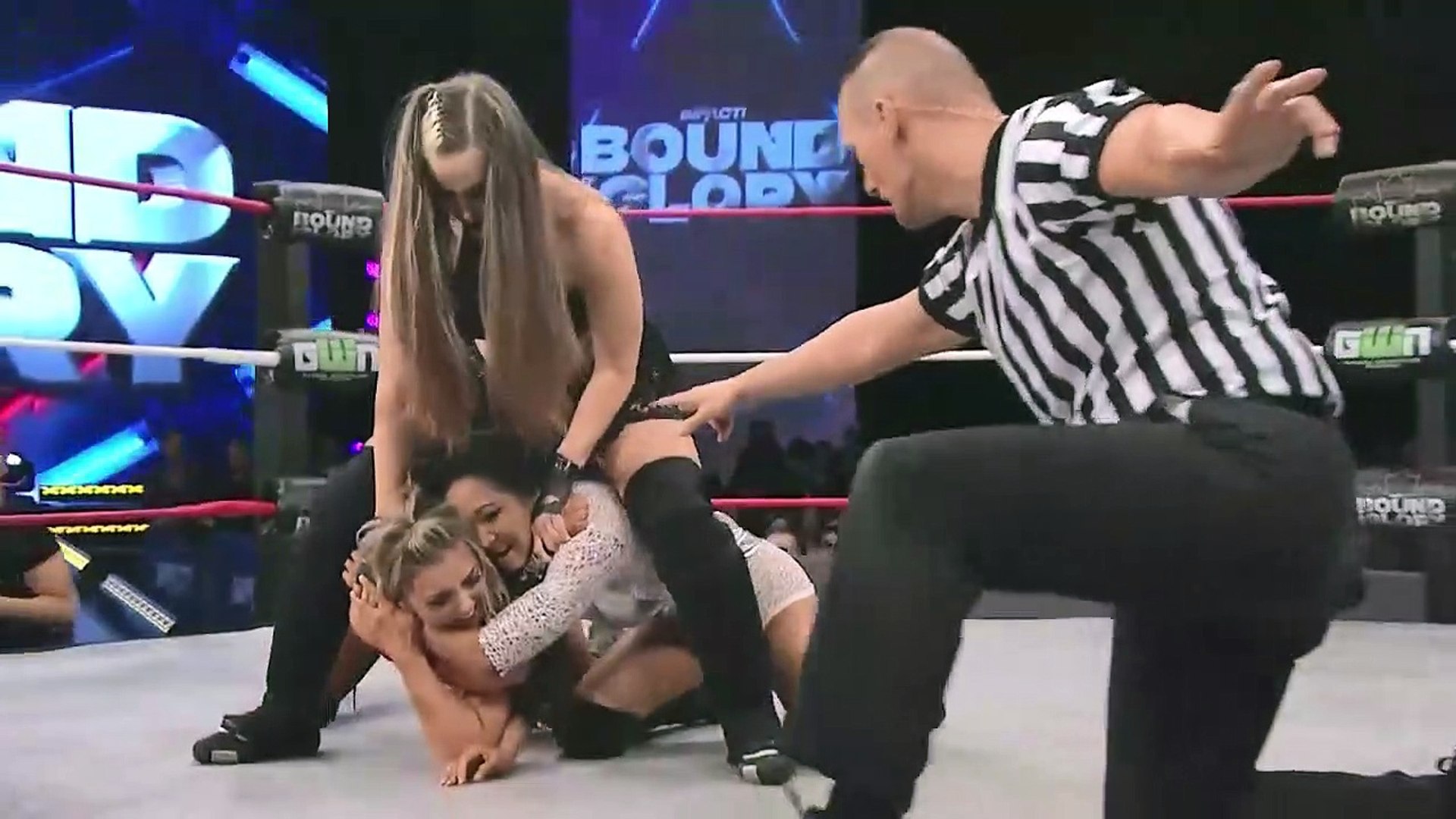 FULL MATCH - Gail Kim vs Sienna (Allysin Kay) vs Allie - Three-way match -  Impact Knockouts Championship - Bound For Glory 2017 - video Dailymotion