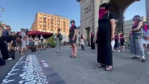 Milano, il flash mob di 