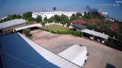 Palet Fabrikasında Fırın Kazanını 300 Metre Uçuran Patlamanın Görüntüleri Ortaya Çıktı