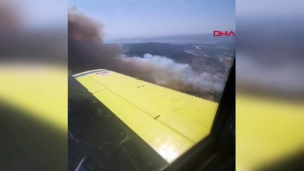 MİLAS'TA MAKİLİK YANGINI; ALEVLER ORMANA ULAŞTI