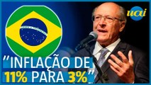 Alckmin aponta inflação menor no Brasil que na Europa