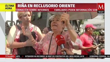 Madre llora desconsolada por su hijo dentro del Reclusorio Oriente