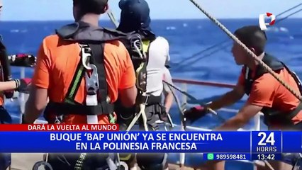 Buque Escuela B.A.P. "Unión" llegó a Tahití tras más de 20 días de navegación