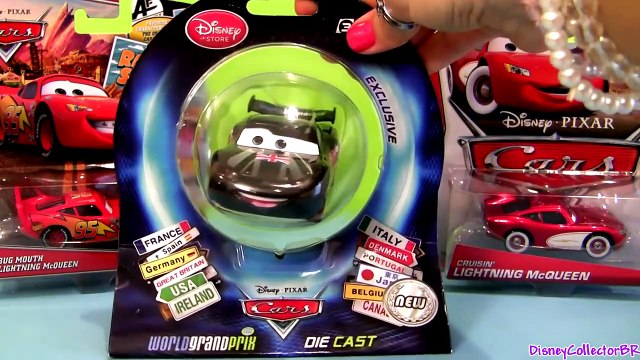 Cars 2 Purple Low and Slow McQueen Bug Mouth Lightning McQueen Chase Diecast Disney Pixar toys