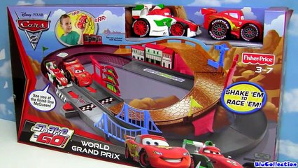 Shake n Go Speedway Track Playset CARS 2 Disney Pixar Lightning McQueen review by Blucollection