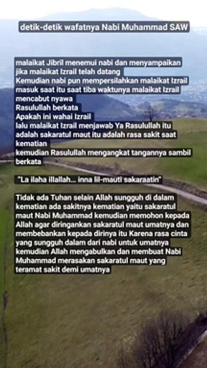 detik detik wafatnya Nabi Muhammad SAW