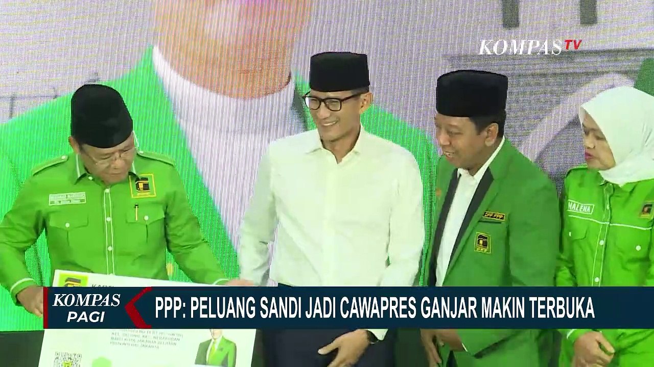 PPP: Peluang Sandiaga Uno Jadi Bakal Cawapres Ganjar Makin Besar