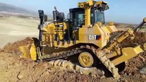 Caterpillar D9T Bulldozer Levelling Out Huge Mining Area