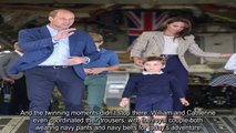 Charlotte and Louis wore matching shoes while Prince William and George wore a pair of suede shoes