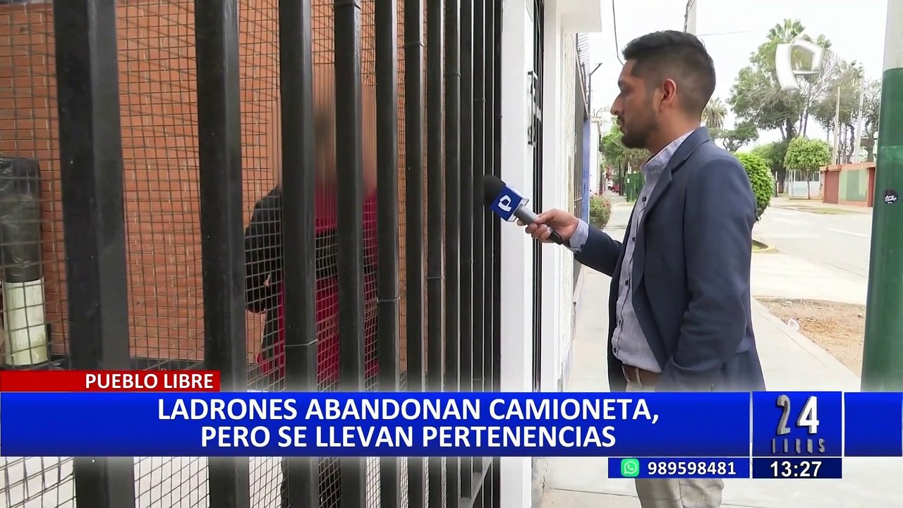 Pueblo Libre: Delincuentes abandonan camioneta robada, pero se llevan todas las pertenencias