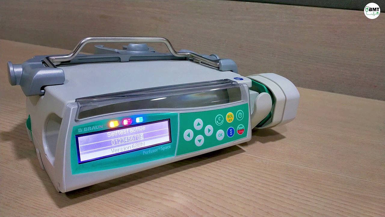 B_BRAUN Perfusor Space _ Syringe Pump _ How to Setup _ How to use ...