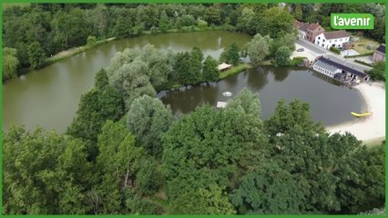 Le Brabant wallon vu du ciel : Renipont-Plage à Lasne