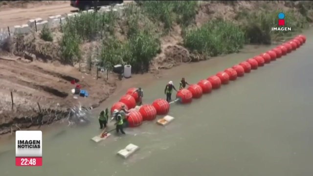 Barcena acusó a Texas de violar tratado de Aguas por colocación de boyas