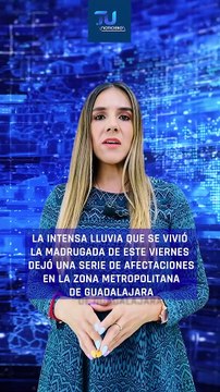 Tras la fuerte lluvia que azotó a la Zona Metropolitana de Guadalajara, la madrugada de este viernes; diversos puntos sufrieron severas afectaciones #TuNotiReel