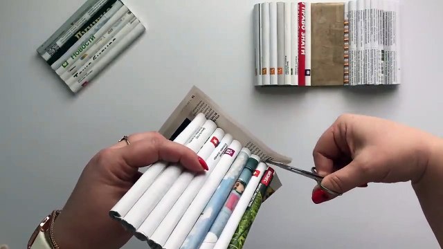 DIY Вeautiful box of recycled newspapers with your own hands