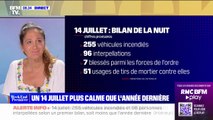 Les festivités du 14-Juillet plus calmes en France, avec 255 véhicules incendiés et 96 interpellations selon le ministère de l'Intérieur