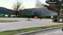 Abant Gölü Milli Parkı'nda Otomobil Yangını