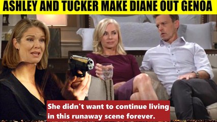 CBS Young And The Restless Tucker knows all of Diane's secrets - with Ashley get