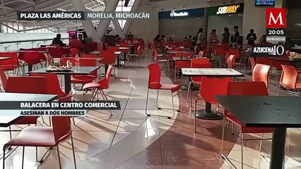 Se desata balacera en exclusivo centro comercial en Michoacán