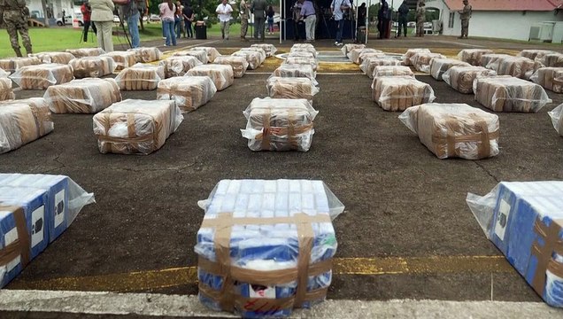 Policía panameña decomisa dos toneladas de droga