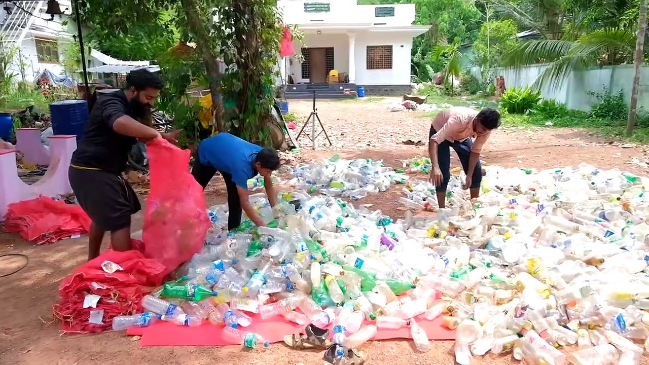 First Plastic Bottle Floating Island In Kerala _ പ്ലാസ്റ്റിക് കുപ്പി ദ്വീപ് _ _ M4 Tech _ Ep _ 1