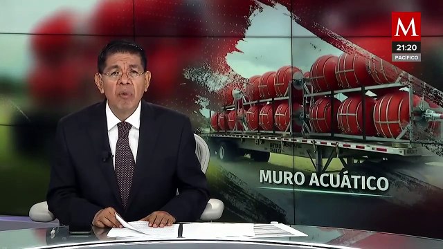 El gobierno mexicano envía nota diplomática a los EU por muro de agua