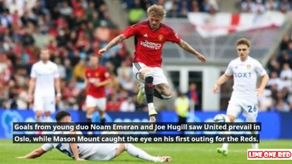 Alejandro Garnacho and Man Utd teammates react to Hansen-Aarøen display vs Leeds