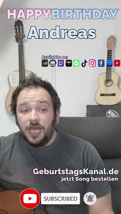 Happy Birthday, Andreas! Geburtstagsgrüße an Andreas