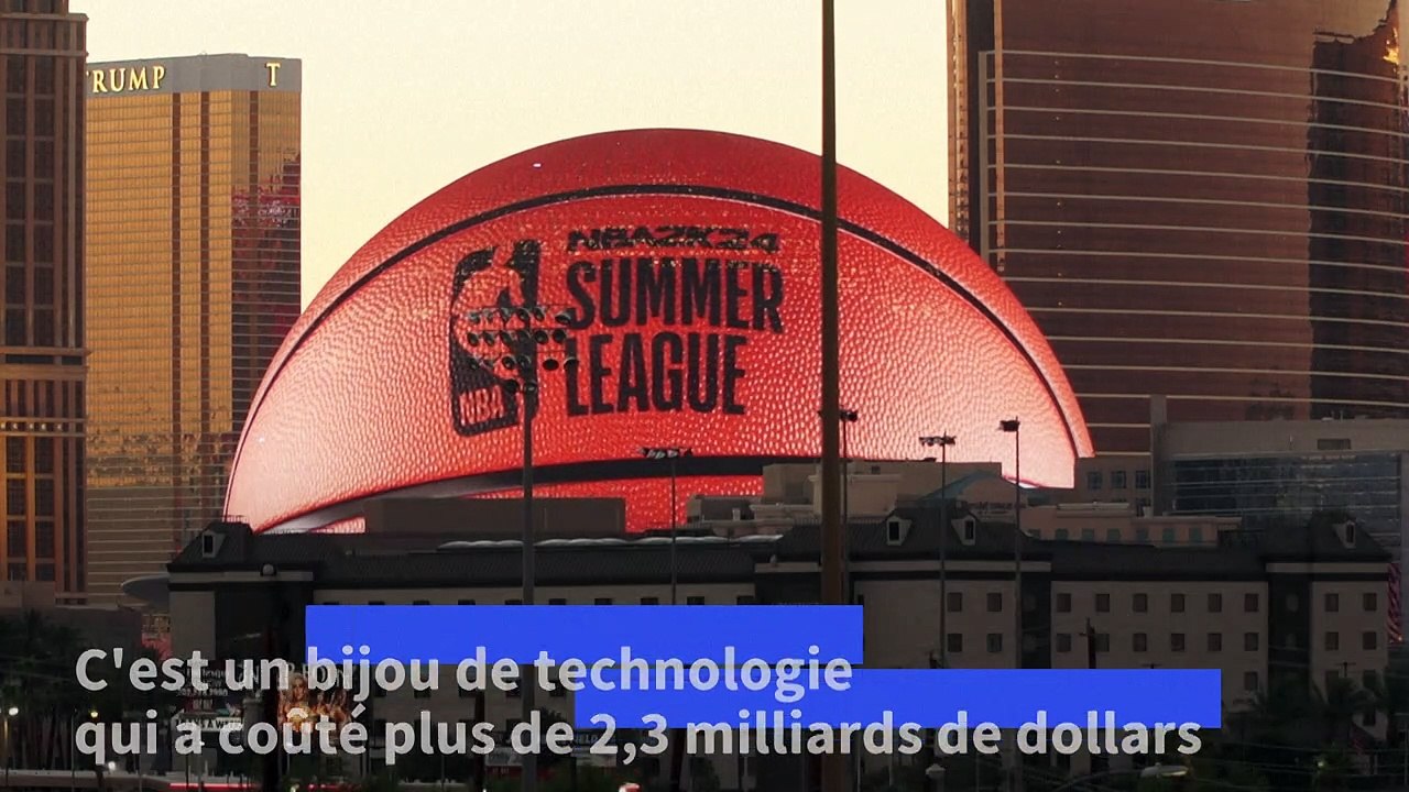 États-Unis: la sphère MSG, nouvelle attraction de Las Vegas, illumine le ciel