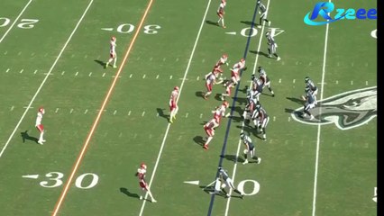 Chris Jones hit the ball to refree