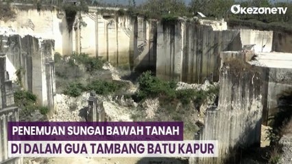 Warga Tuban Temukan Sungai Bawah Tanah di Dalam Gua Tambang Batu Kapur