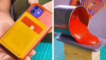 How To Make A Phone Case With Magnetic Wallet || 3 Creative Phone Case Ideas By Wood Mood