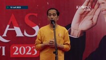 Ketika Jokowi Singgung Koalisi Partai Jelang Pilpres Belum Jelas di Depan Relawan Arus Bawah