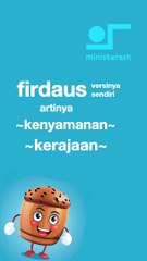 MENJADIKAN DUNIA SEBAGAI FIRDAUS