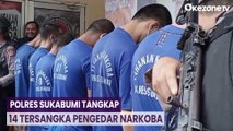 Polres Sukabumi Tangkap 14 Tersangka Pengedar Narkoba, 2 di Antaranya Wanita