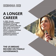 | IKENNA IKE | THE US BREAKS RECORD ON FEMALE GOVERNANCE; TIMES ARE CHANGING (PART 2) (@IKENNAIKE)