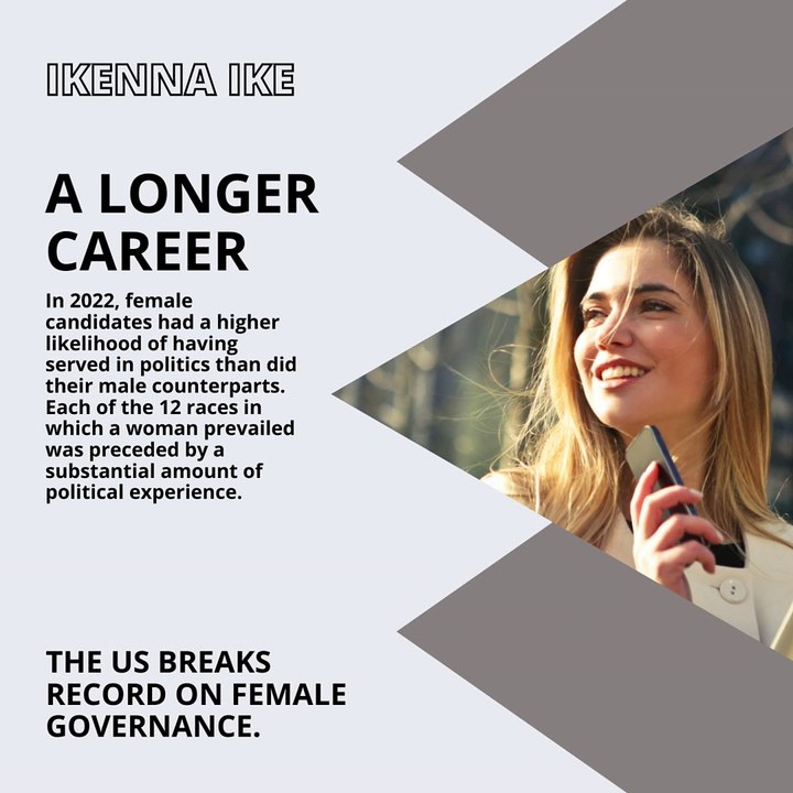 | IKENNA IKE | THE US BREAKS RECORD ON FEMALE GOVERNANCE; TIMES ARE CHANGING (PART 2) (@IKENNAIKE)
