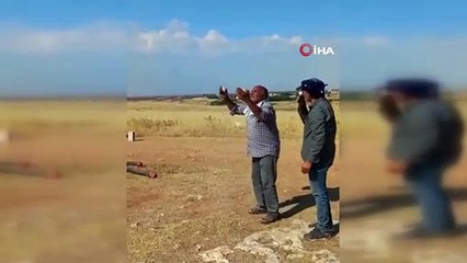 Sonunda buda oldu; Güneşe taşla saldırdı