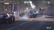 Formula E 2023 Rome Eprix Race 1 Massive Crash Pile Up