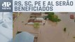 Governo libera R$ 280 milhões a estados atingidos por chuvas
