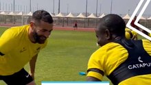 تحدي بنزيما وكانتي في تدريبات الاتحاد 