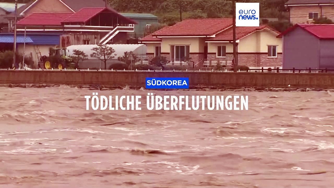 Mehr als 20 Menschen sterben durch schwere Überflutungen in Südkorea