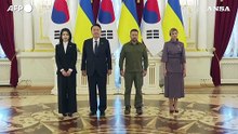 Ucraina, il presidente sudcoreano Yoon incontra Zelensky a Kiev