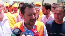 Ferrovie Sud Est: Matteo Salvini con Emiliano e Maurodinoia  al cantiere per il raddoppio della tratta Bari-Noicattaro