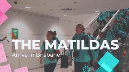 Download Video: Australia arrive in Brisbane ahead of World Cup opener