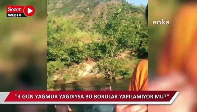 ''Çayda yıkanmak zorunda kalıyoruz''