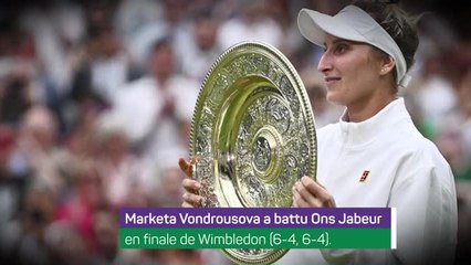 Wimbledon - Voundrousova remporte la finale face à Jabeur