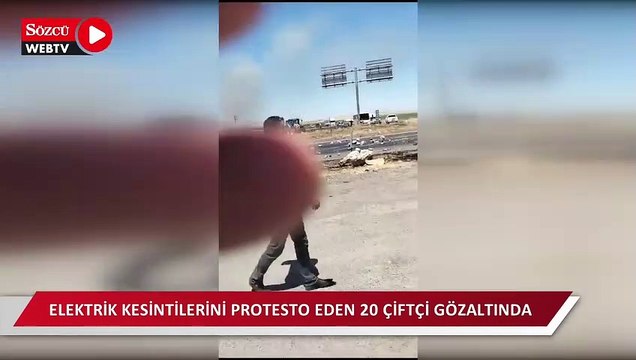 Şanlıurfa’da elektrik kesintilerini protesto eden 20 çiftçi gözaltına alındı