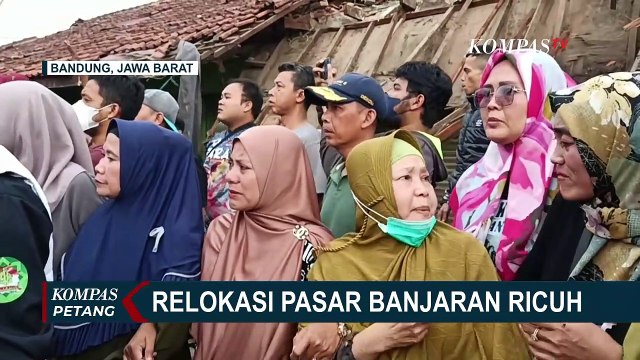 Pedagang Pasar Tolak Relokasi Pasar Banjaran, Eksekusi Berlangsung Ricuh!