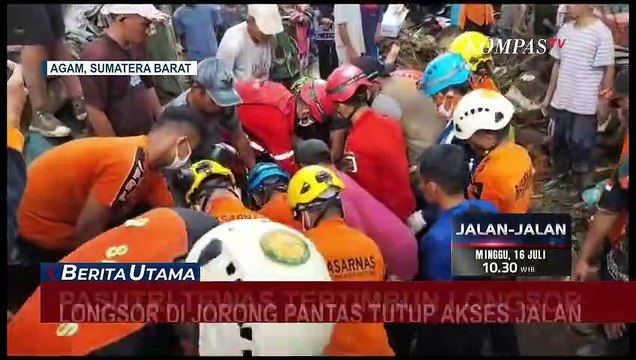 Tim SAR Temukan Pasutri Tewas Tertimbun Longsor di Kabupaten Agam